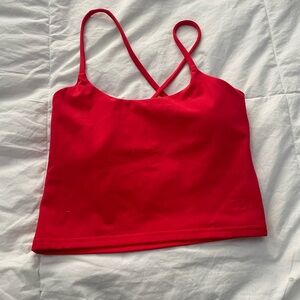 J80 Fit Red Strappy Tank